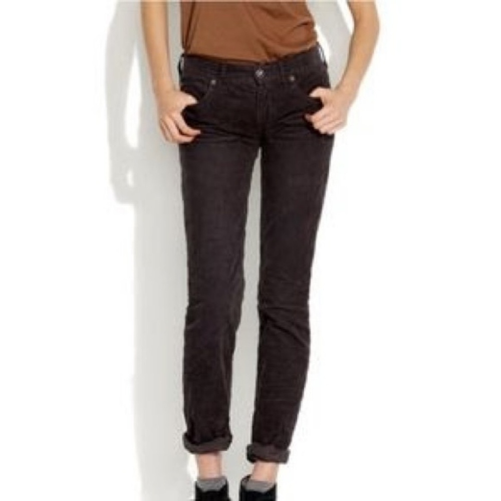 Madewell brown corduroy pants 27